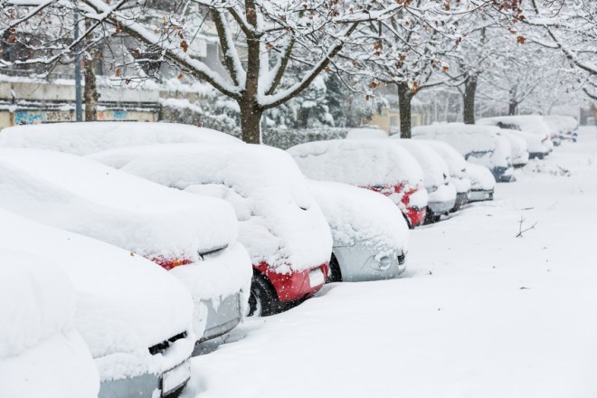 parken im winter